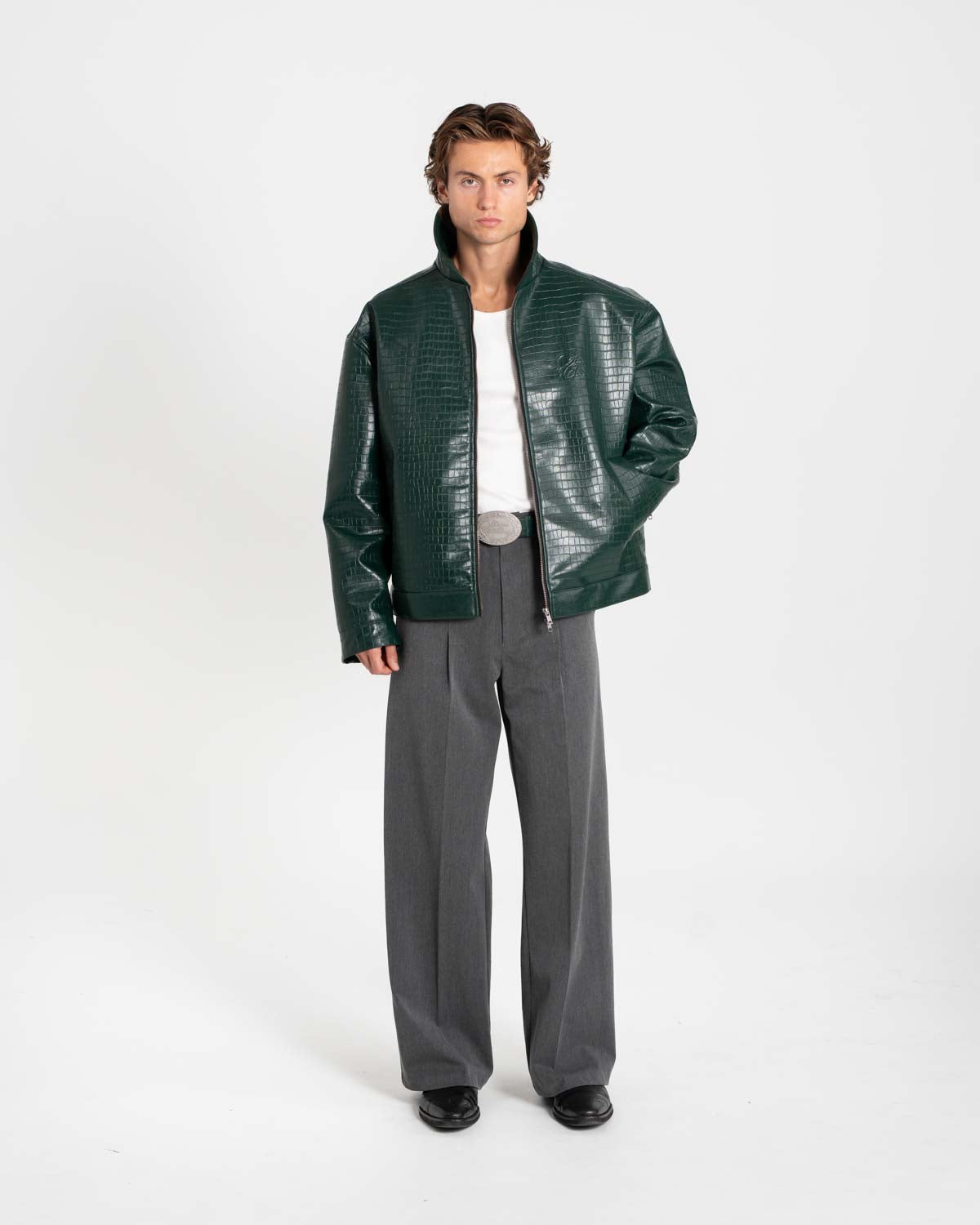 Croc Belt Green